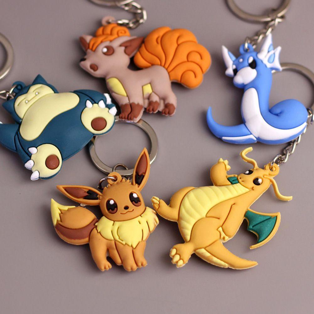 XIANTIN Móc Khóa Pokemon 3D Go