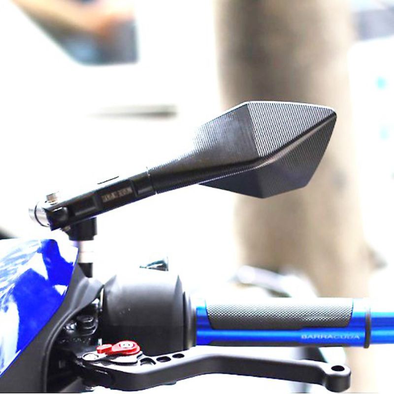 Gương chiếu hậu xe máy 5 cạnh rizoma thời trang mini nhỏ gọn gập xoay 360 độ rẻ đẹp đa năng chống chói cnc lắp mọi xe