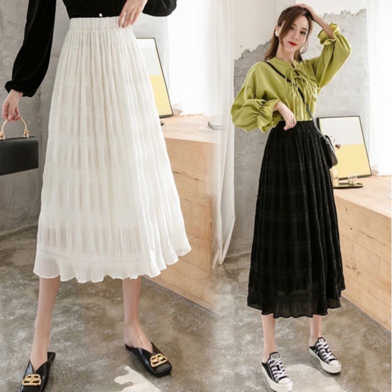 FREE SHIP - Chân váy voan nhăn Hàn quốc chất đẹp xinh xinh | WebRaoVat - webraovat.net.vn