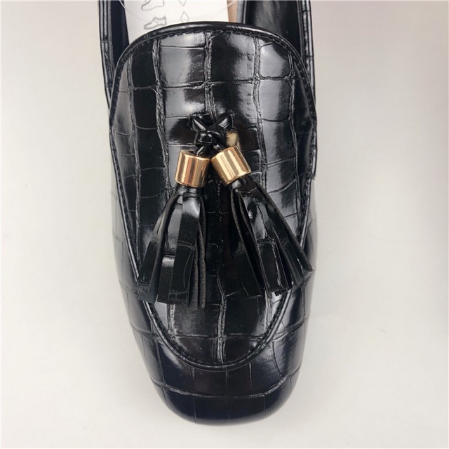 Giầy mocasin cao gót . Xuất Anh