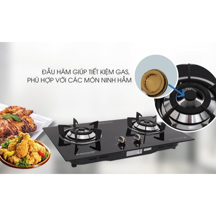 Bếp gas âm Sunhouse SHB5546MT Chính hãng trưng bày+Tặng dây gas-bếp bền tốt tiết kiệm gas