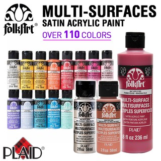 [ TÂM TÂM ]-Màu Acrylic Folkart dòng đa năng lên nhiều chất liệu Multi-surface 59ml-