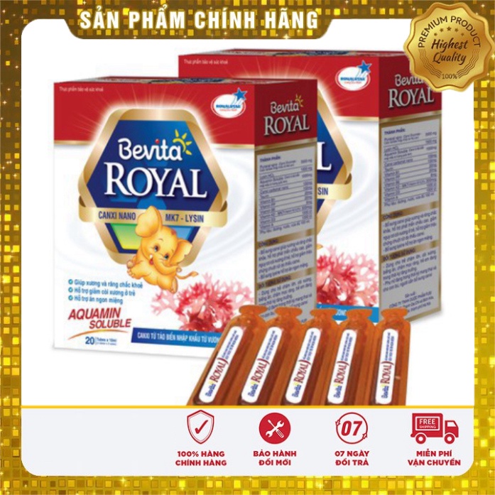 [Chính hãng]  Canxi Nano MK7 Bevita Royal - Hộp 20 - Giúp bé phát triển chiều cao tăng