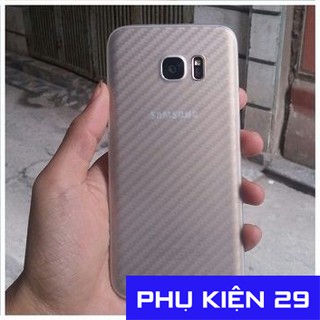 [Samsung S7/S8/S8 Plus/S9] Dán lưng 3D vân Cacbon - Carbon