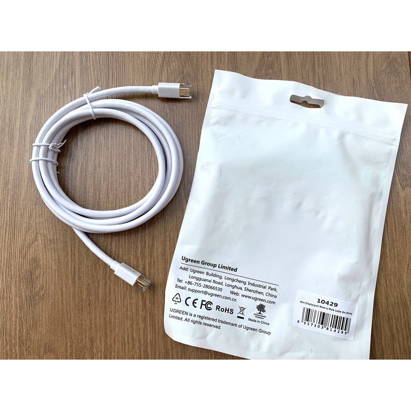 Cáp Mini Displayport 2M Ugreen 10429 Hỗ Trợ 2K Full HD - UGREEN 10429