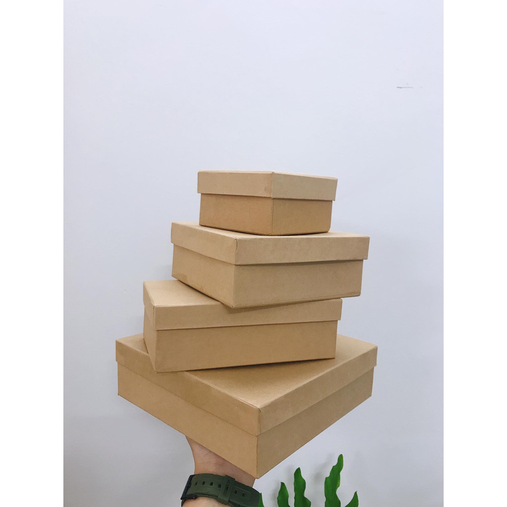 Hộp giấy Kraft, hộp giấy gói quà nhiều kích thước | BigBuy360 - bigbuy360.vn
