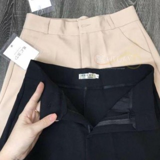 [Hàng VNXK] Quần suông ống rộng, có khóa kéo, siêu xinh, mặc chân dài như siêu mẫu, Vải Viltex cao cấp