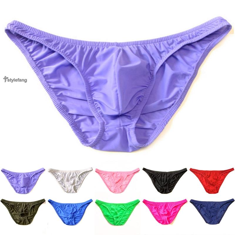 STYLEF-~Men Briefs Panties Sexy Stretch Bulge pouch Elastic Low rise Slim Solid-