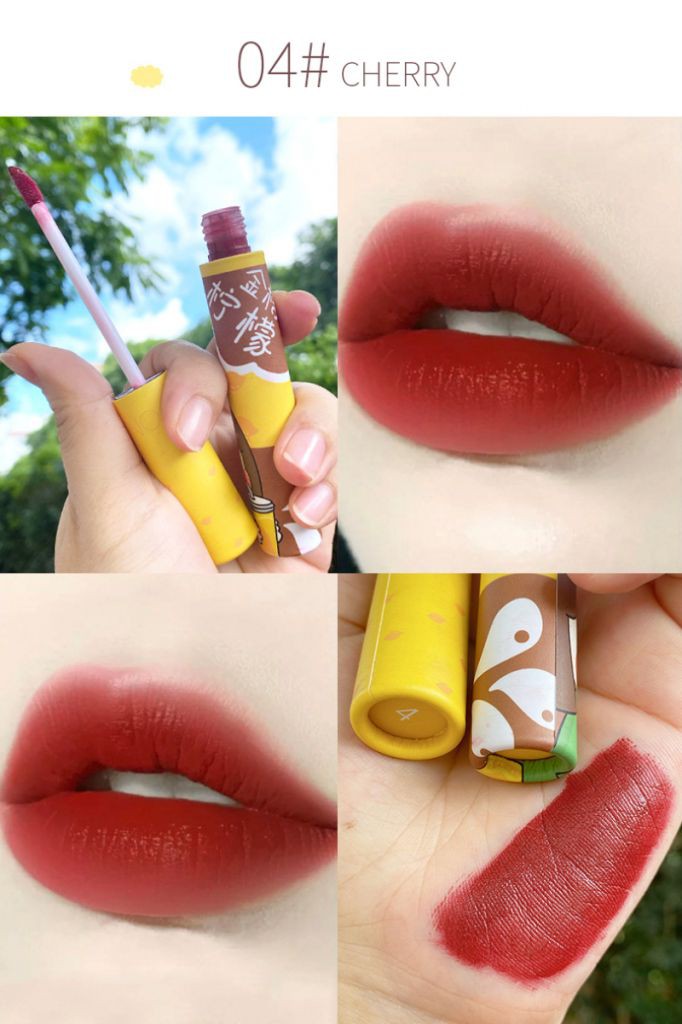 [Hàng mới về] Set son kem Vongee dưỡng ẩm màu lì chống thấm nước không dính vào ly uống | BigBuy360 - bigbuy360.vn