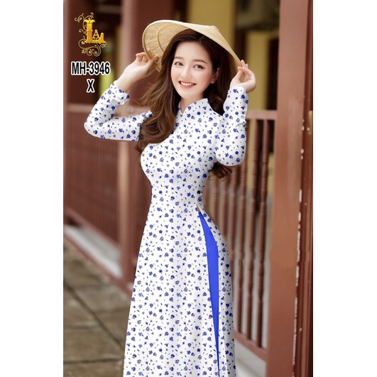 Vải áo dài hoa nhí