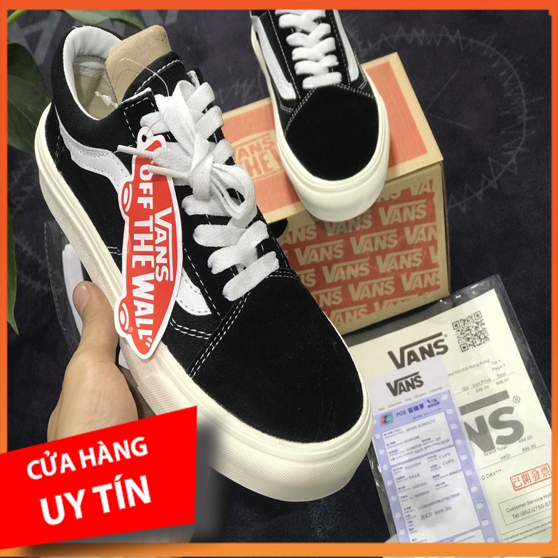 Giày Vans vault Old Skool Bản Chuẩn 11Trung [Vault-Da lộn] ( Ảnh chụp tại Shop) Rùa Sneaker