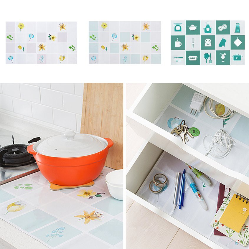 【COD】Giấy dán tường tráng nhôm tự dính chống thấm nước và dầu 75*45cm | BigBuy360 - bigbuy360.vn