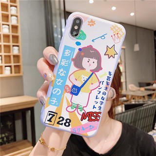 Ốp điện thoại in hình cô gái cá tính cho Iphone 11 11Pro 11Promax X Xs Xsmax Xr 7 8PLus SE 4.7inch 5.5inch