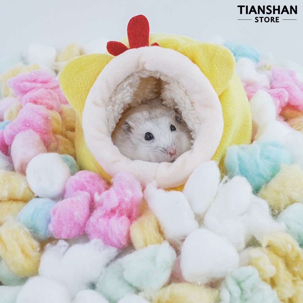 Phụ kiện nhà cotton giữ ấm mùa đông đáng yêu cho chuột hamster/chuột lang