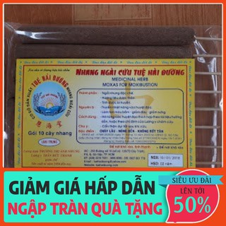 Nhang (điếu) ngải cứu cỡ nhỏ túi 10 cây.