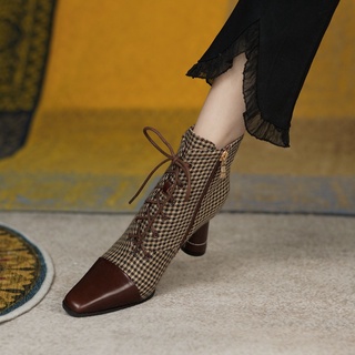 Giày boot cao gót thiết kế mới thời trang dành cho nữ