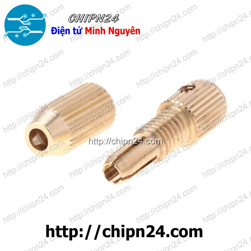 [1 CÁI] Đầu Kẹp Mũi Khoan MK2015 (Tặng 1 Cây M3 Mở Lục Giác) (Trục 2mm Kẹp mũi từ 1.0-1.5mm)