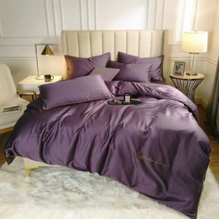 Bộ chăn ga gối lụa đơn sắc tencel Sumoi