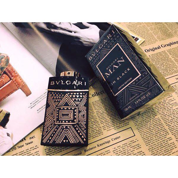 Auth - Nước hoa Bvlgari Man In Black Esssence Limited Edition EDP for men 100ml