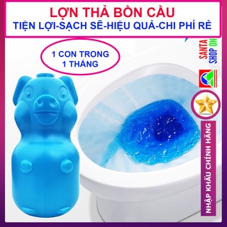 5 Lọ Lợn thả bồn cầu tẩy - Viên thả bồn cầu hình con lợn - Vệ Sinh Toilet - Heo thả bồn cầu khử mùi diệt khuẩn