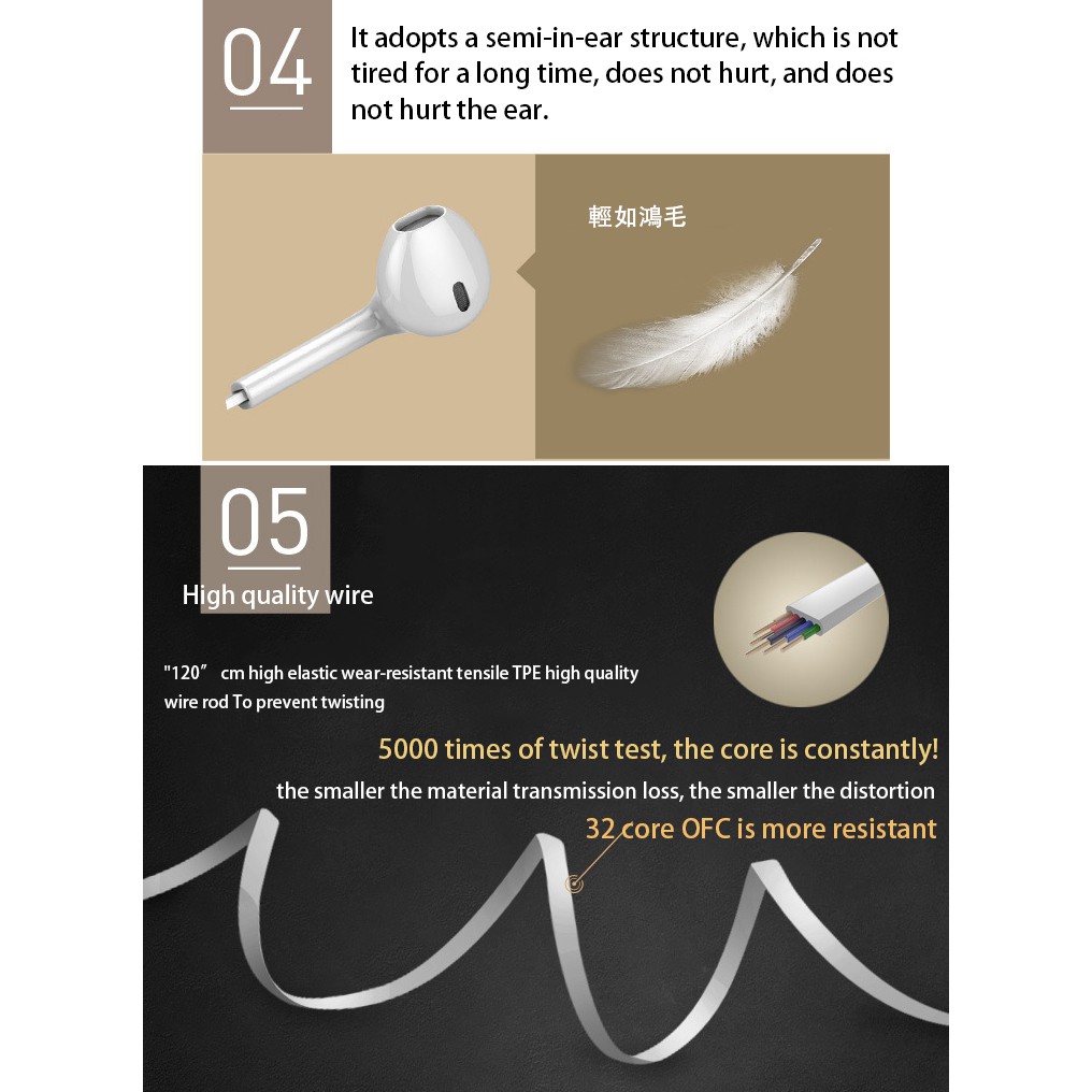 Tai Nghe Nhét Tai Jack 3.5mm Giảm Tiếng Ồn Chuyên Dụng Cho Điện Thoại / Pc