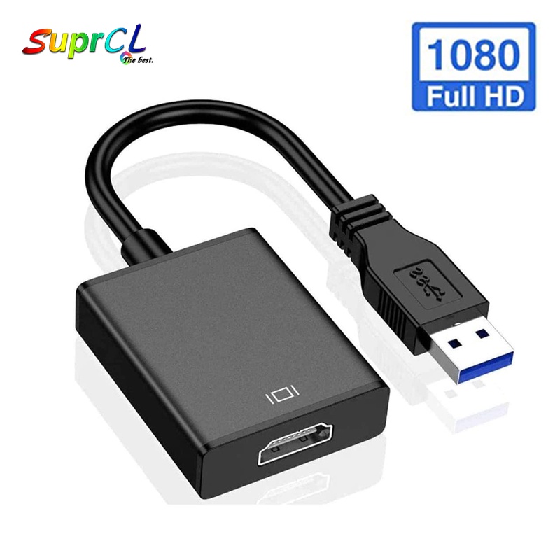 Đầu chuyển đổi usb 3.0 sang hdmi 1080p cho laptop/pc/hdtv tương thích với windows xp 7/8/8.1/10