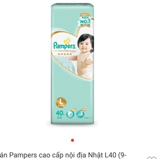 Bỉm pampers tã quần L 40 miếng 8-14 kg