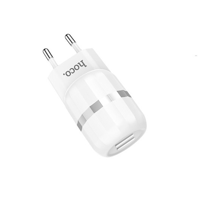 Bộ Cốc Và Cáp Sạc Nhanh 12W (2.4A) Cho IPhone,IPad 2 Cổng USB - Hoco C41A - Hộp xấu