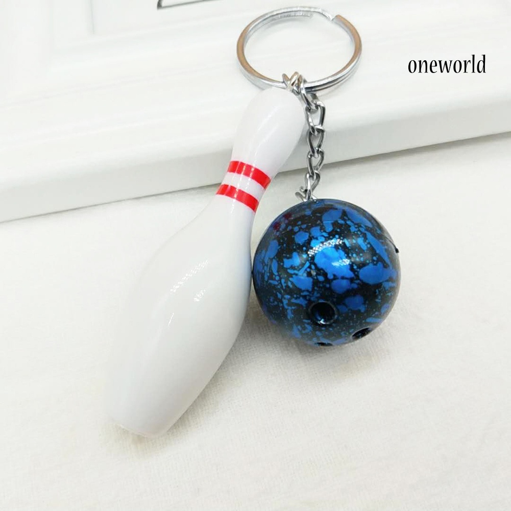 Móc Khóa Hình Quả Bóng Bowling Thời Trang Giá Đỡ