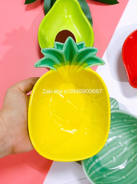 Bát gốm sứ trái cây cỡ to cho bé ăn dặm