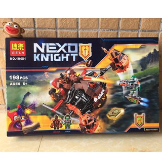 MÔ HÌNH LẮP RÁP BELA 10481 - NEXO KNIGHT CUỘC XÂM LƯỢC CỦA ĐẾ VƯƠNG NHAM THẠCH