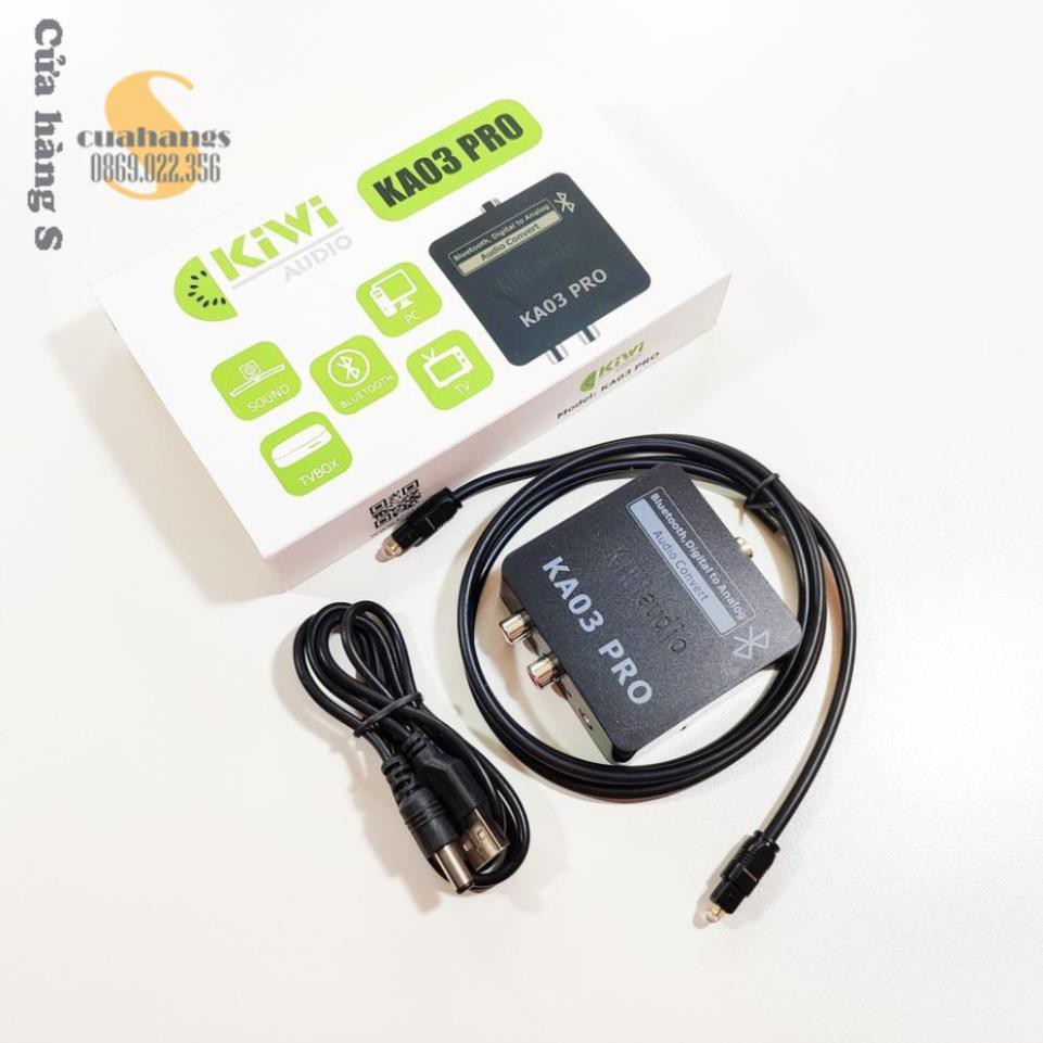 Bộ chuyển đổi âm thanh quang học có Bluetooth KIWI KA03 PRO - BH 12 tháng