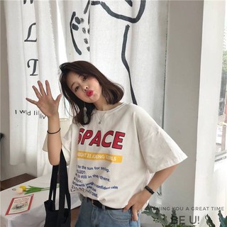 Xem Ảnh Thật Cuối Sp - Áo Thun Tay Lỡ Form Rộng [ Bolebo ] Space - Chất Đẹp