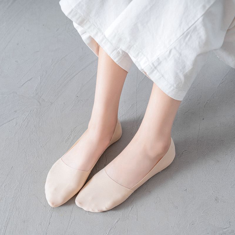 Đôi tất cổ thuyền màu trơn thời trang dành cho phái nữ