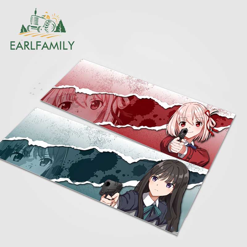 Đề Can Dán Trang Trí Xe Hơi Chống Thấm Nước 13Cmx3.9Cm In Họa Tiết Anime Độc Đáo