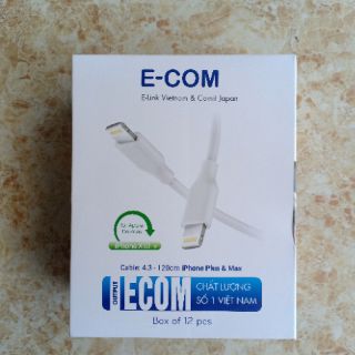 Cáp sạc iphone sạc nhanh e-com dài 1.2m