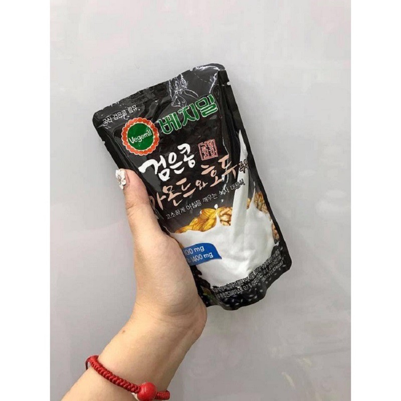 [ Giá Sỉ ] Sữa Óc Chó Đậu Đen Hạnh Nhân Vegemil Hàn Quốc, Hộp 20 Gói * 190ml, Ít Đường Tiện Lợi Và Rất Tốt Cho Sức Khỏe