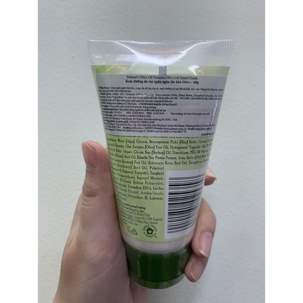 Kem Dưỡng Da Tay Ngăn Ngừa Khô, Nhăn Nheo, Nứt Nẻ Chống Lão Hóa Olive Oil Palmer's Hand Cream | BigBuy360 - bigbuy360.vn