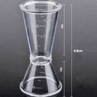 Ly Định Lượng-Jigger - Ly đong jigger nhựa 2 đầu có chia vạch loại 20/40ml