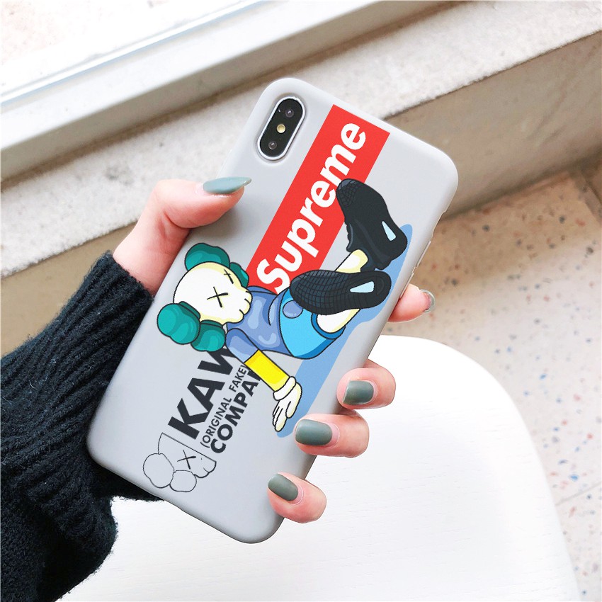 Ốp lưng iphone Kaws x Sup TPU trơn dẻo mềm 5/5s/6/6plus/6s/6splus/7/7plus/8/8plus/x/xr/xs/11/12/pro/max/plus/promax | BigBuy360 - bigbuy360.vn