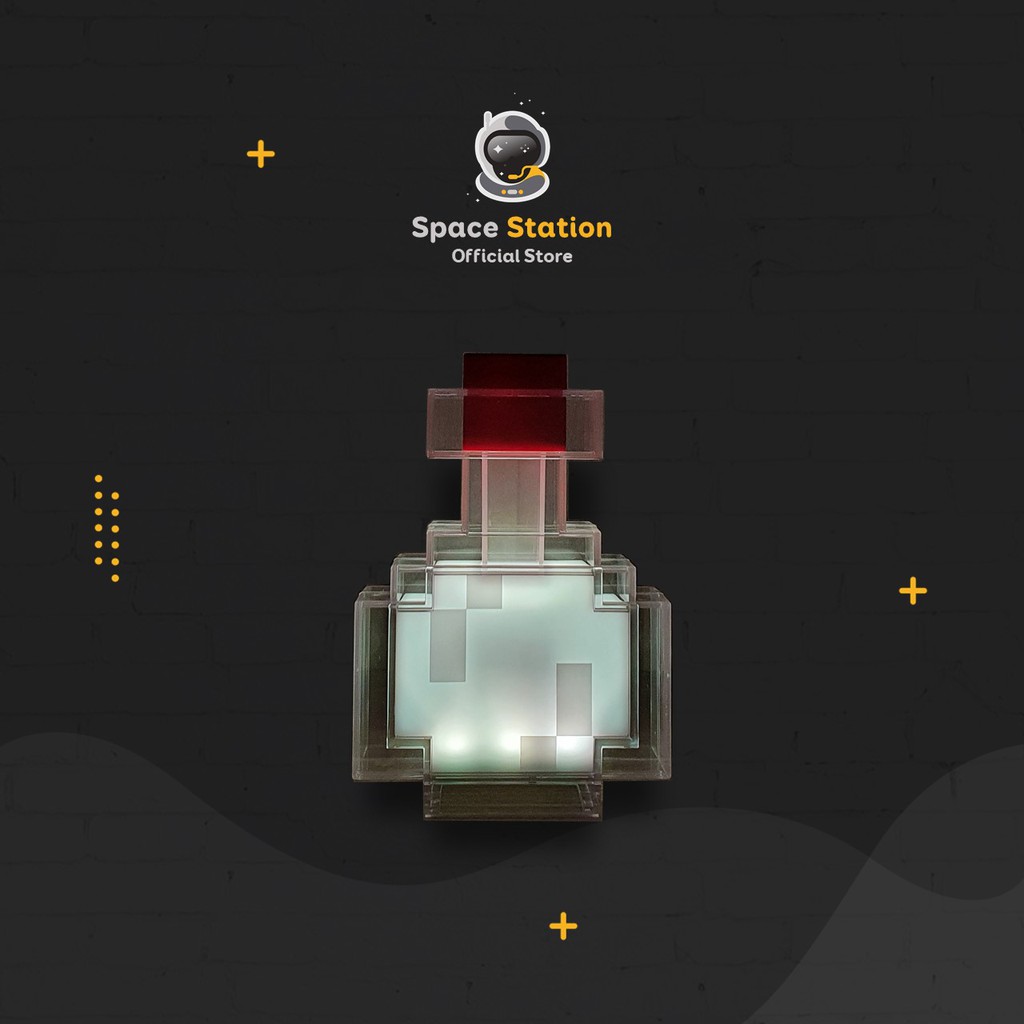 [Sẵn hàng] Đèn POTION LIGHT - lắc đổi màu (8 màu) trong game MINECRAFT - Space Station