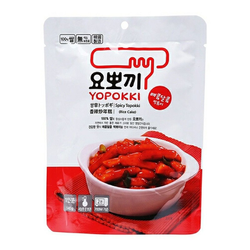 [DATE MỚI NHẤT] Bánh Gạo Cay Ngọt Yopokki Gói 140gr - Tặng Kẹo Jida