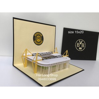 Stadium - Sân Bóng - Thiệp 3D ( mở 90 độ )