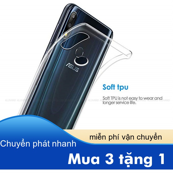 Ốp điện thoại TPU dẻo trong suốt chất lượng cao cho Asus Zenfone ROG Phone 3 4 5 6 7 ZS661KL ZS670KS ZS671KS ZB555KL ZB570TL ZB631KL ZB633KL ZB634KL ZC554KL ZS630KL Max Plus Pro M1 M2 Ultimate