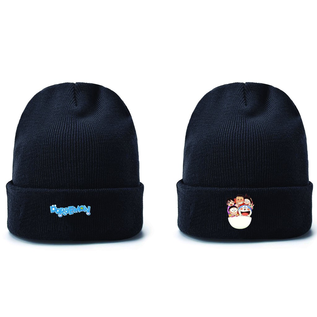 Mũ len in hình MÈO MÁY DOREMON chibi xinh xắn thời trang nam nữ