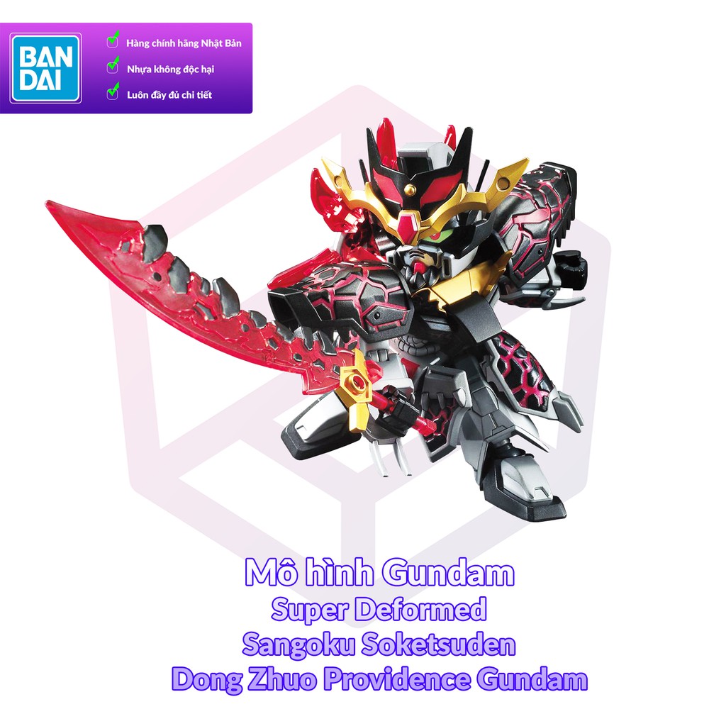 Mô Hình Gundam Bandai SD 06 Dong Zhuo Providence Gundam - Đổng Trác Sangoku Soketsuden [GDB] [BSD]