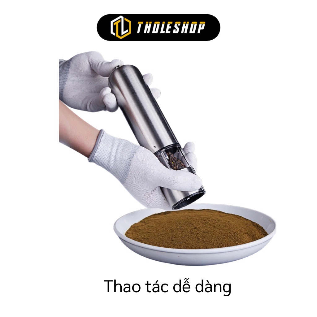 GIÁ SỈ Dụng cụ xay tiêu inox bằng tay (đầu tròn và đầu phẳng) có nấc điều chỉnh xay to hay nhỏ 8949