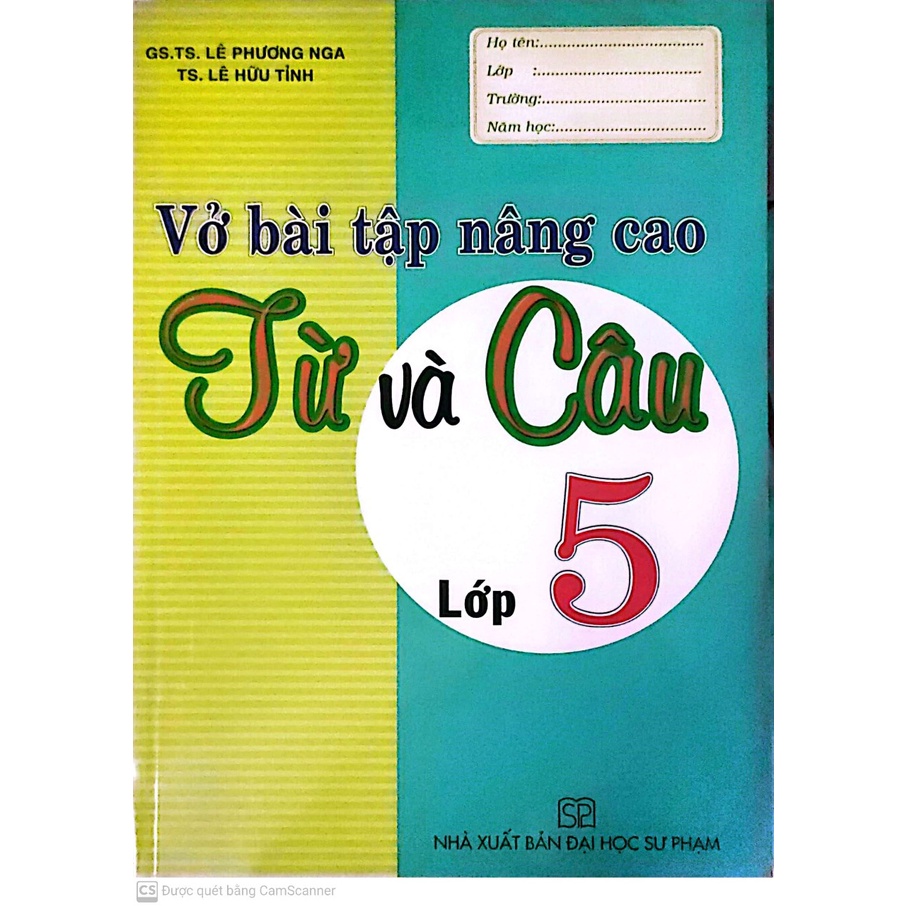 Sách-Vở Bài Tập Nâng Cao Từ Và Câu Lớp 5 (Tái Bản )