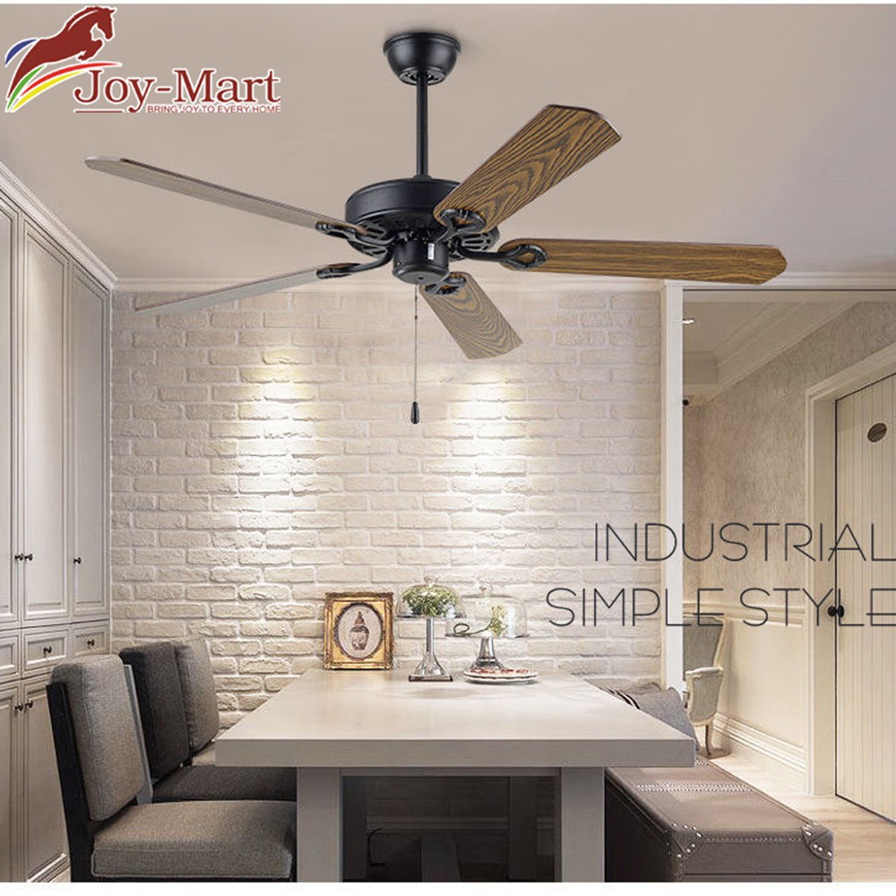 Quạt Đèn Trang Trí ♥️JOYMART♥️ Quạt Trần Trang Trí 5 Cánh Gỗ Cao cấp, Chạy Êm, Cực Mát, LED 3 Màu MQT530041 | BigBuy360 - bigbuy360.vn