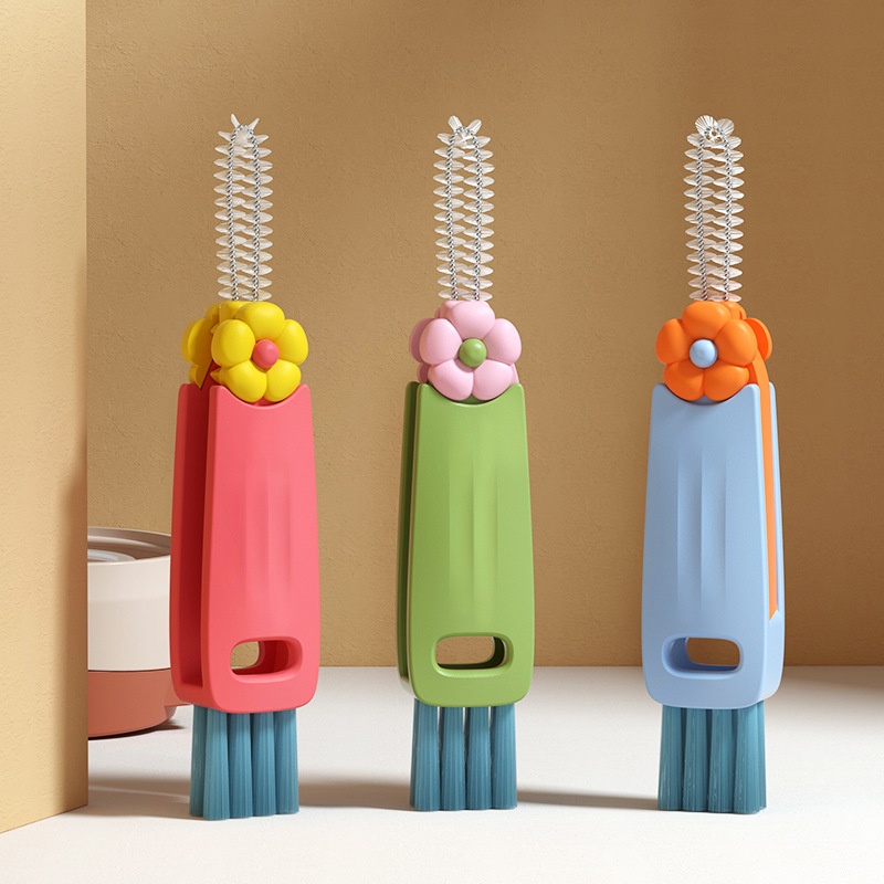 Cọ Rửa Bình Mini Hình Hoa Dễ Thương